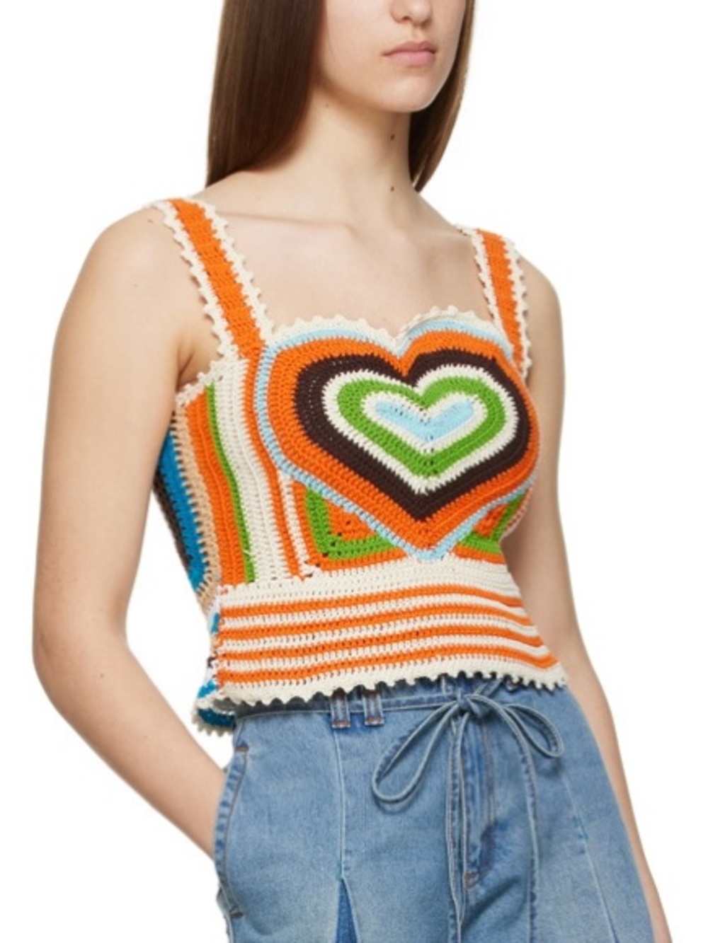 Andersson Bell Love Riri Crochet Heart Top